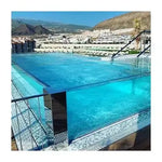 Toldo inground Fiberglass infinity pool