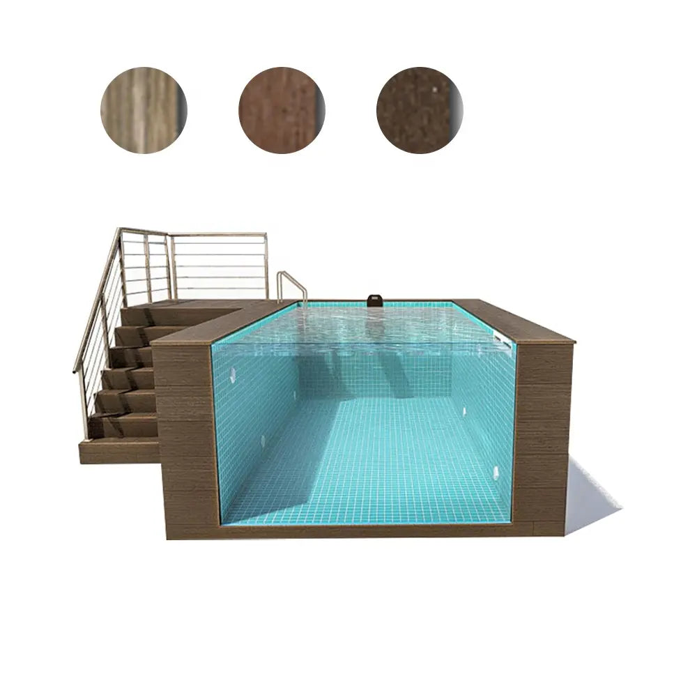 AUPOOL, pré-fabricado, de, luxo, modular, fácil,instalação , piscina, para, Jardim, Villa, escola