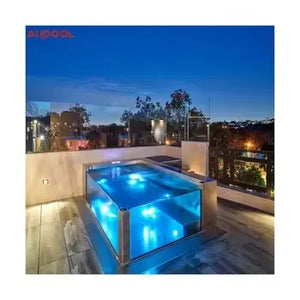 Toldo inground Fiberglass infinity pool