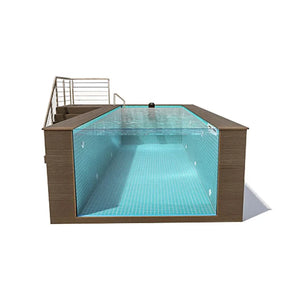 Folhas de vidro acrílicas grossas do plexi da Associação da parede da piscina de 90mm para paredes de vidro acrílicas transparentes da piscina